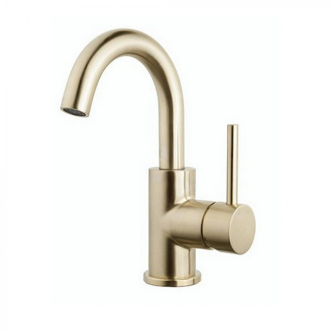 Wiesbaden Wastafelkraan Caral Geborsteld Messing